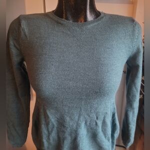Bartolini Moss Green 100% Extrafine Merino Wool Sweater S